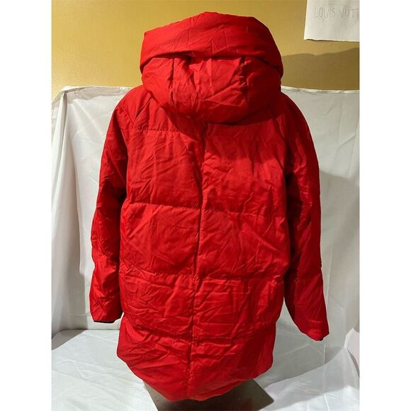 Orolay Down Women's Red Hooded Puffer Down Coat Size Small - Picture 3 of 7